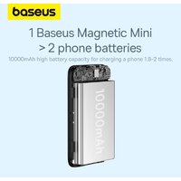 Baseus Magnetic Mini Air Wireless Fast Charge Power Bank 20W 10000mAh (черный) Image #15