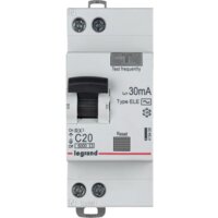 Legrand RX3 1P+N C 20А 30мА 6кА 2М AC 419400