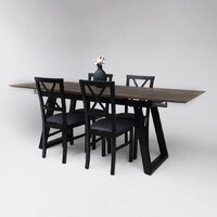 ОКА Сангай 136-196x80x80 (дуб галифакс/черный) Image #7