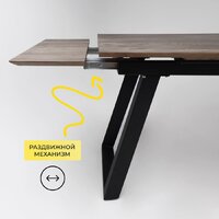 ОКА Сангай 136-196x80x80 (дуб галифакс/черный) Image #6