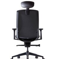 Bestuhl J1 Black Pl с подголовником и подлокотником (черная сетка/черная ткань) Image #10