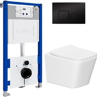 Lauter Square 214903 с кнопкой 219704F (квадратная, черный) Image #2