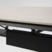 Аврора Леон 120-184x80 (камень слоновая кость/черный матовый) Image #10