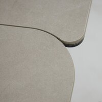 Аврора Леон 120-184x80 (камень слоновая кость/черный матовый) Image #2