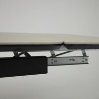 Аврора Леон 120-184x80 (камень слоновая кость/черный матовый) Image #11