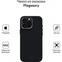 Magssory Eco Leather Case Midnight для iPhone 16 Pro Max CLT029m Image #2