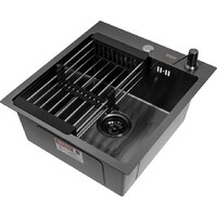 ARFEKA Eco AR мойка 450*500, коландер, дозатор Black Image #3