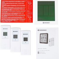 Bresser Temeo Hygro Quadro Prestige с тремя датчиками 78586 (серый) Image #18