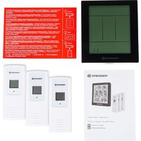 Bresser Temeo Hygro Quadro Prestige с тремя датчиками 78586 (серый) Image #10