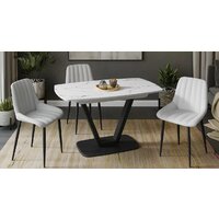 Трия Сингапур Тип 1 (черный муар/стекло белый мрамор) Image #3