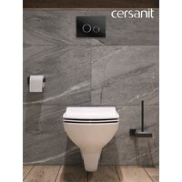 Cersanit Carina New Clean On с инстал. Link Pro (с кнопкой Twins 64117 стекло черный) Image #16