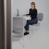 Аврора Нотр Дам Moderne 1400/1800x850 (камень белый Calacata vagli/белый муар) Image #4