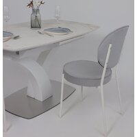 Аврора Нотр Дам Moderne 1400/1800x850 (камень белый Calacata vagli/белый муар) Image #10