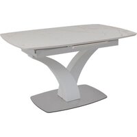 Аврора Нотр Дам Moderne 1400/1800x850 (камень белый Calacata vagli/белый муар)