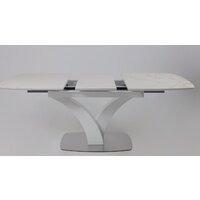 Аврора Нотр Дам Moderne 1400/1800x850 (камень белый Calacata vagli/белый муар) Image #5