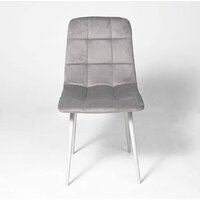 Алвест AV 406-N (светло-серый бархат H-09/белый) Image #4