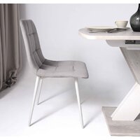 Алвест AV 406-N (светло-серый бархат H-09/белый) Image #3