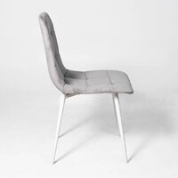 Алвест AV 406-N (светло-серый бархат H-09/белый) Image #5