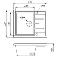 БелЭворс Mila L (антрацит, без сифона) Image #3