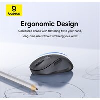 Baseus F02 Ergonomic Wireless Mouse (черный, без батарейки в комплекте) Image #14