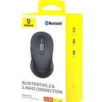Baseus F02 Ergonomic Wireless Mouse (черный, без батарейки в комплекте) Image #10