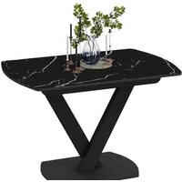 Трия Салерно Тип 1 (черный муар/стекло черный мрамор) Image #1