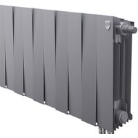 Royal Thermo PianoForte 300 Silver Satin (10 секций) нижнее подключение