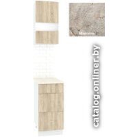 Кортекс-мебель Корнелия Экстра 40р3ш правый (дуб сонома/марсель) Image #1