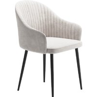 Табурет Шелл Бренди (02 молочный/черный каркас)