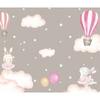 ФабрикаФресок Зайчики на облаках 803270 (300x270)