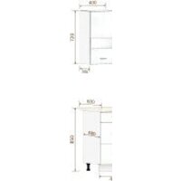 Кортекс-мебель Корнелия Экстра 40р3ш правый (дуб сонома/мадрид) Image #3