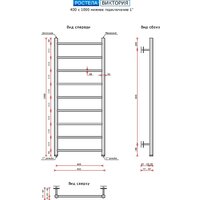 Ростела Виктория 40x100/9 (1", нижнее подключение) Image #2
