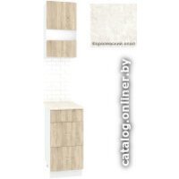 Кортекс-мебель Корнелия Экстра 40р3ш правый (дуб сонома/королевский опал) Image #1