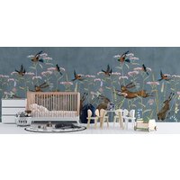 ФабрикаФресок Зайцы в цветах Афреска 566270 (600x270) Image #4