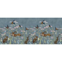 ФабрикаФресок Зайцы в цветах Афреска 566270 (600x270) Image #1