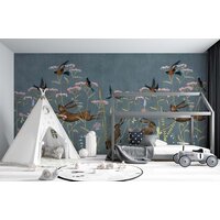 ФабрикаФресок Зайцы в цветах Афреска 565270 (500x270) Image #5