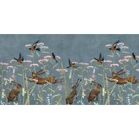 ФабрикаФресок Зайцы в цветах Афреска 565270 (500x270)