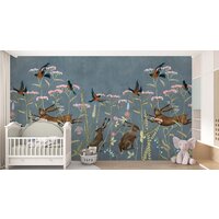 ФабрикаФресок Зайцы в цветах Афреска 565270 (500x270) Image #4