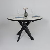 Мамадома Ronaldo-120 раздвижной 120-160 (patagonoa bianco gloss premium cer/черный) Image #6