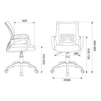 Бюрократ CH-W695NLT (темно-серый) Image #5