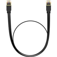 Baseus High Speed CAT7 10Gigabit Ethernet Cable Flat (3 м, черный)