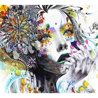 ФабрикаФресок 3D арт Девушка 353270 (300x270)