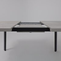 Listvig Hagen 140 раздвижной 140-180x85 (цемент/черный) Image #12