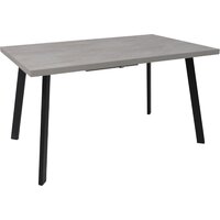 Listvig Hagen 140 раздвижной 140-180x85 (цемент/черный)