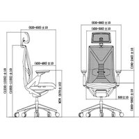 SitZone E-YR-001A-P1-BK (сетка/ткань, черный) Image #6