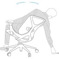 SitZone E-YR-001A-P1-BK (сетка/ткань, черный) Image #7