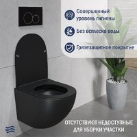 Lauter Sulzdorf с микролифтом и кнопкой смыва 219704E (белый/черный) Image #7