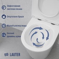 Lauter Longer 2110822 + GROHE Rapid SL 38721001 с кнопкой (овальная, хром) Image #5