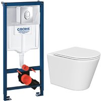 Lauter Longer 2110822 + GROHE Rapid SL 38721001 с кнопкой (овальная, хром) Image #2