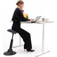 WellDesk WDЕ Flagman 1395x800х28 (черный/дуб стирлинг) Image #4